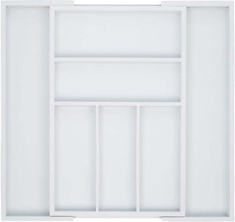 Besteckkasten bambus wei