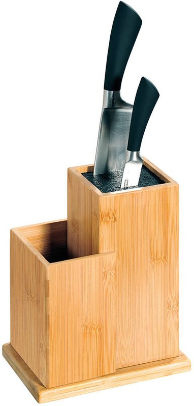 Messerblock, Ständer für Bambus Küchenmesser, Organizer für die Küche