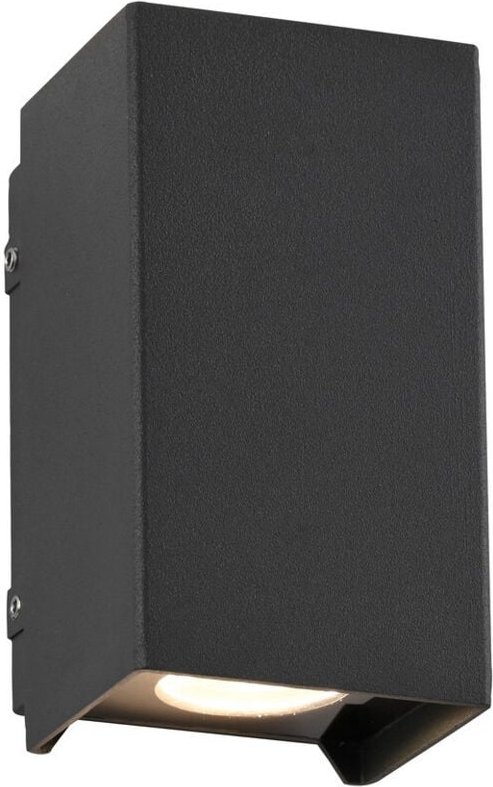 Paul Neuhaus Block Outdoor Up Down Wandleuchte Anthrazit 2x 2,6W LED 3000K IP54