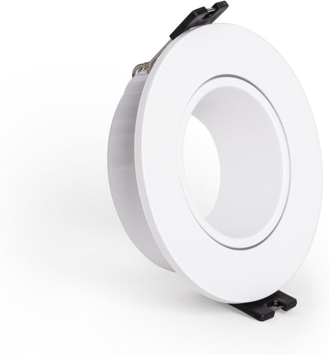 Ledkia - Downlight-Ring Niedriger UGR-Wert Schwarz für LED-Glühbirne GU10 / GU5.3 ø 70 mm Weiß
