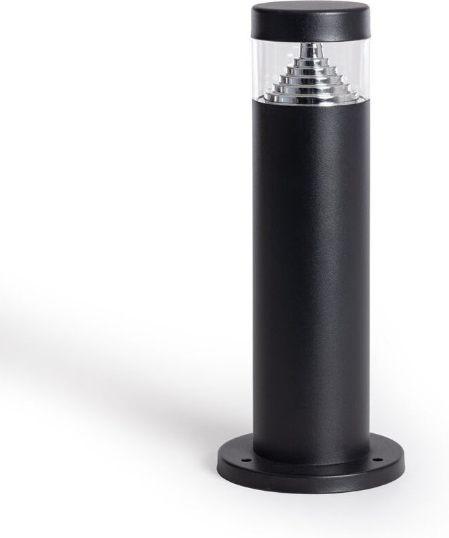 LED-Bodenleuchte Aussen 6W Oberfläche Fuss 30cm Inti Inox Schwarz 3000K Warmweiß