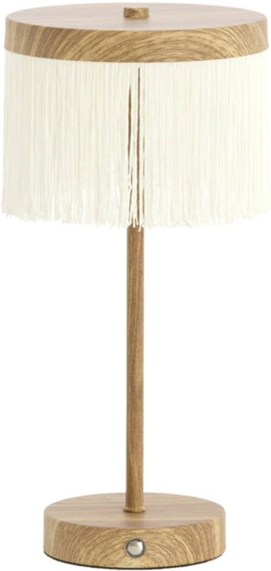 Light & Living - tischlampe - LED - crème holz - holz metall -