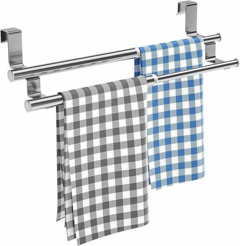 Handtuchhalter, Badezimmer-Handtuchhalter, Küchenhandtuchhalter ohne Bohren, Über der Tür erweiterbarer Handtuchhalter f...