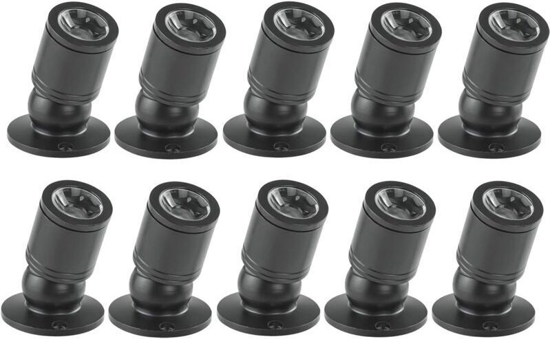 Downlight LED 1W Mini Spot Encastré au Plafond Encastré avec Pilote 100-265V AC pour Maison/Armoire à Bijoux/Salon, 10pc...