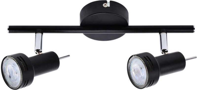 Primaster Deckenstrahler 2er LED Spot New York GU10 8 x 30 x 12 cm schwarz Deckenlampen & Kronleuchter