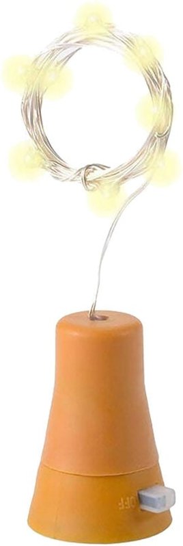 LED-Girlande Solar Aussen Draht für Flaschen 3000K Warmweiß