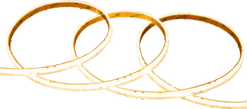 LED-Streifen Dimmbar 220V COB Selbstgleichrichtend 320 LED/m 14W/m 1120lm/m SILICONE FLEX 10mm Schnitt 25cm IP65 nach Ma...