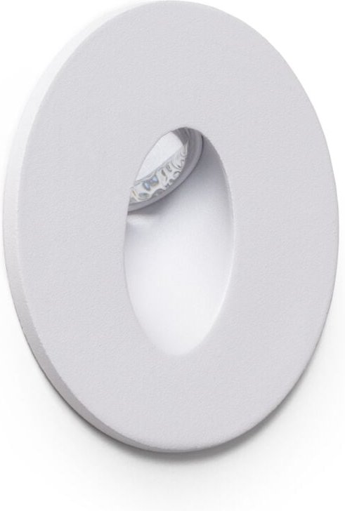 LED Einbauleuchte Wand Rund Adam 3000K Schwarz Warmweiß