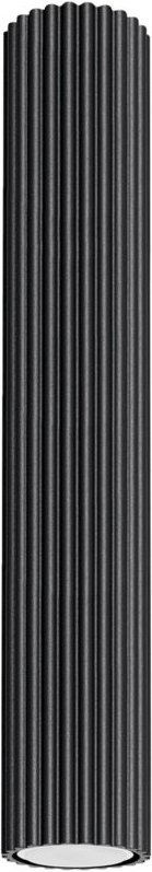 Deckenspot Aluminium rund D: 6,5 cm Aufputz Schwarz GU10 Modern Spot Lampe Decke Deckenlampe