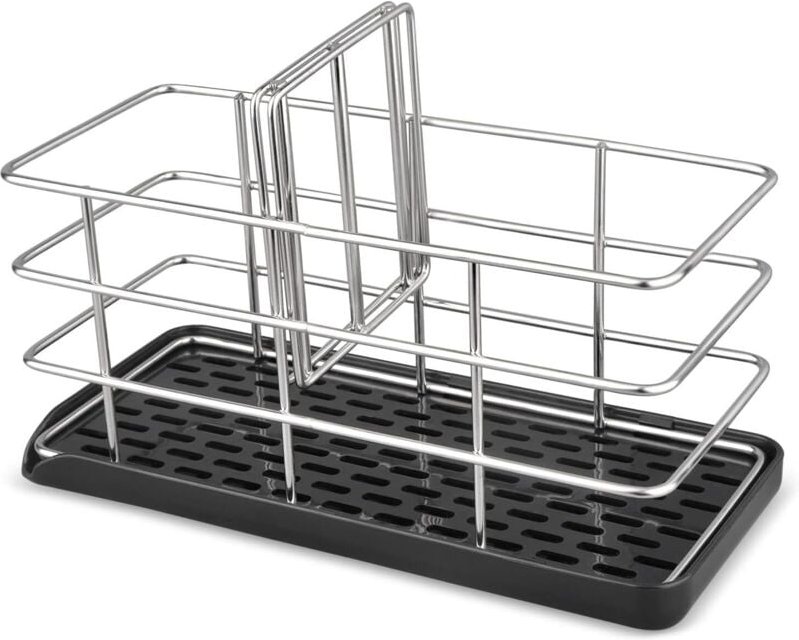 Schwammhalter für die Küchenspüle, Aufbewahrungs-Organizer für Küchenschwämme, Schwammhalter mit Saugnapf aus Edelstahl ...