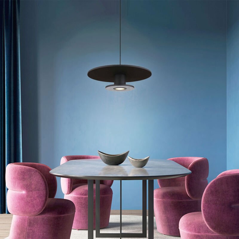 Pendellampe Hängelampe Esstischlampe Textil 3 Stufen Wohnzimmerlampe h 150 cm