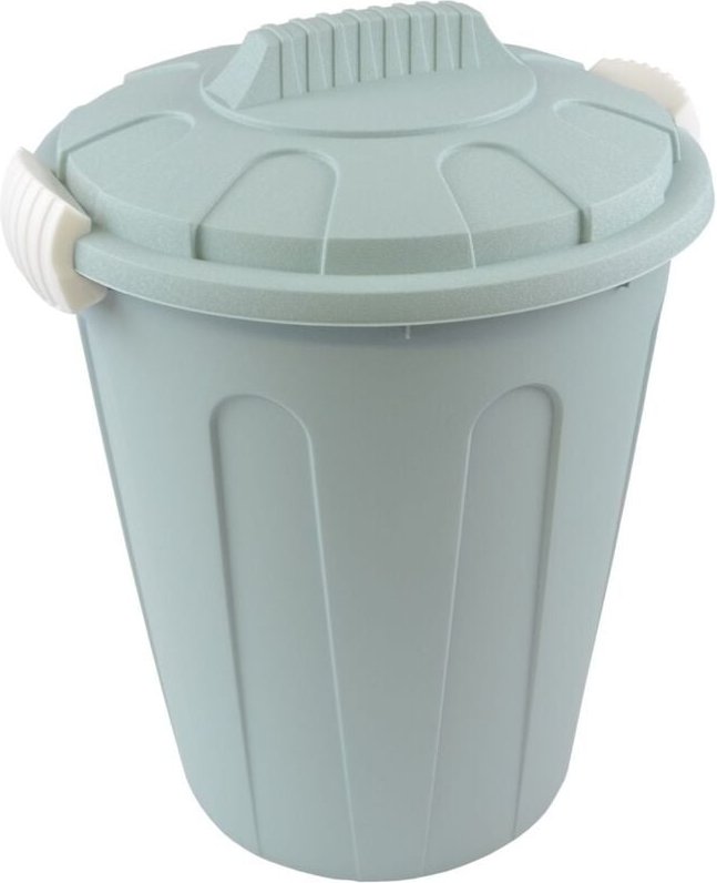 Abfalleimer 40L aus robustem Kunststoff - praktischer Mülleimer mit abnehmbarem Deckel - vielseitiger Müllbehälter für H...