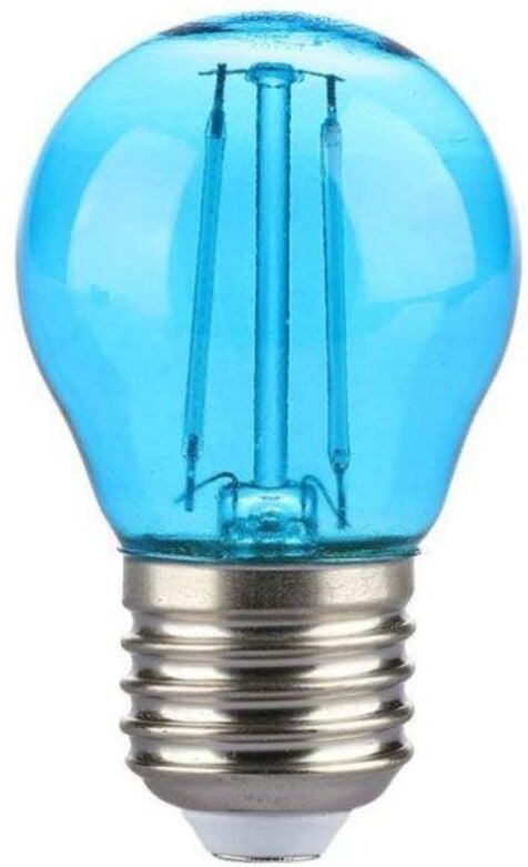 Thumbnail - LED-Glühbirne E27 2W G45 Filament Farbe Blau - V-tac