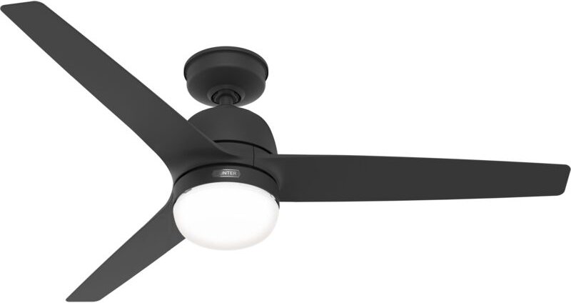 Outdoor Deckenventilator Seawave Schwarz mit Licht