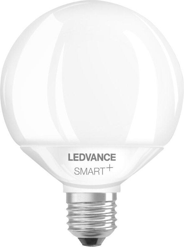 Ledvance - Smarte LED-Lampe mit Wifi Technologie, Sockel E27, Dimmbar, Lichtfarbe änderbar (2700-6500K), Globeform, Matt...