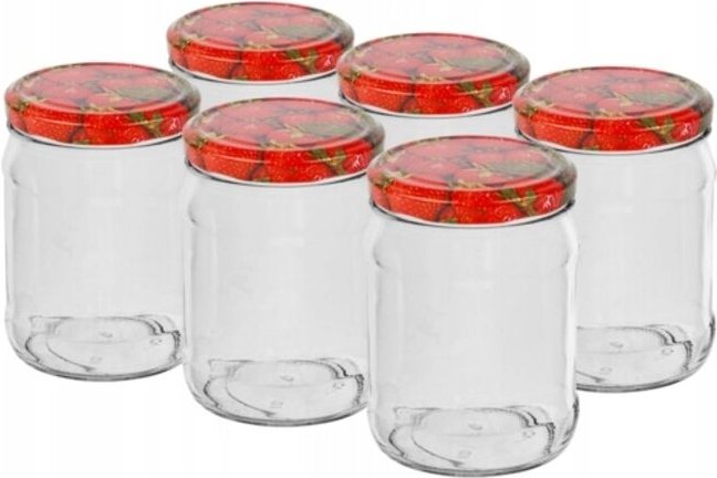 Einmachglas mit Schraubverschluss 500ml 6 Stk