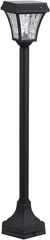 V-tac - Samsung Solar led Gartenlampe mit Mast, Mattschwarz, 3-in-1, IP65