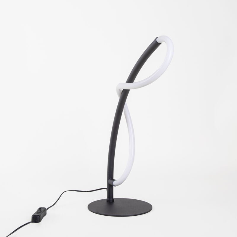 Sobremesa Tress led 6.5W Blanco Neutro - 4000K Negro para Interior de Mesa en Oficina, Dormitorio, Salón