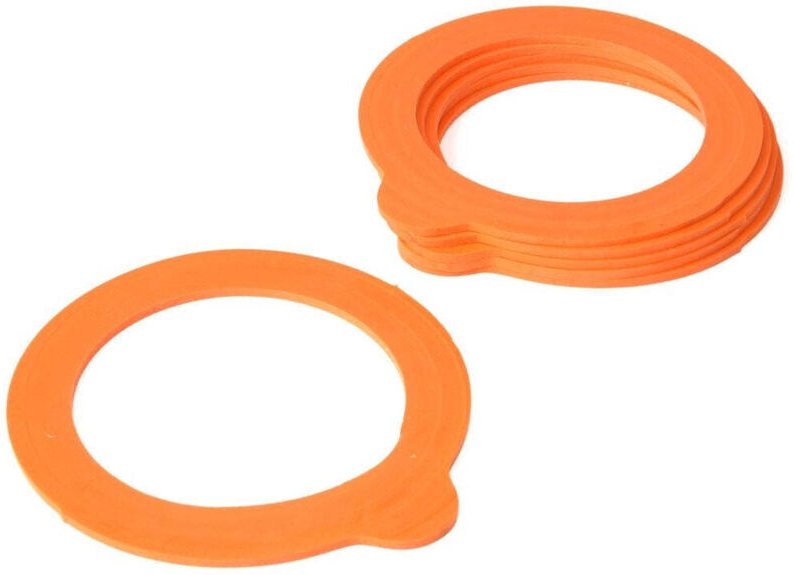 Austauschbare Silikondichtungen für Schraubgläser, 6er-Set