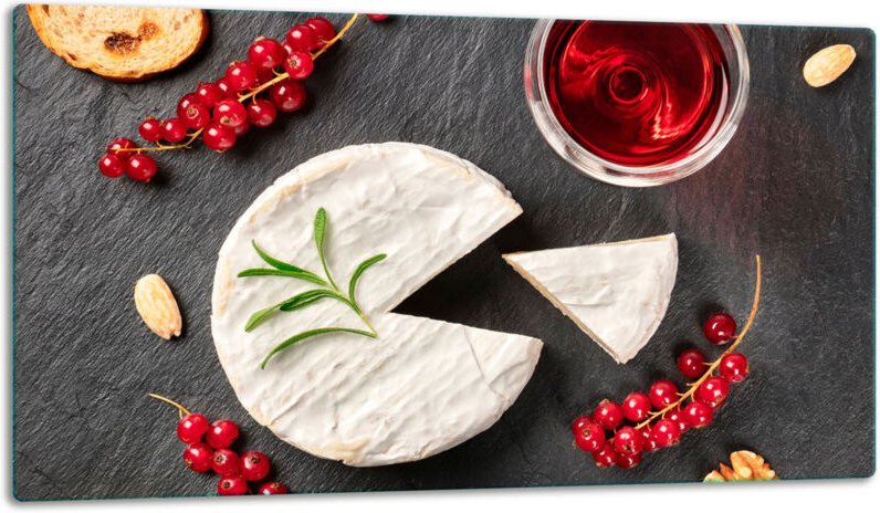 Glasschild Schneidebrett 52x30 Lebenmittel