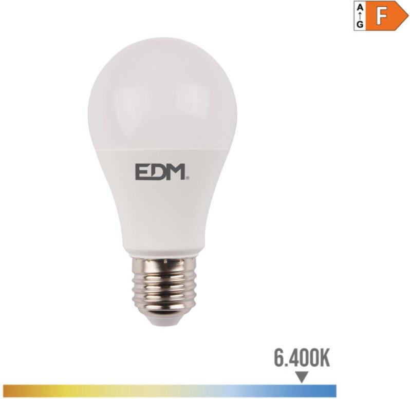 EDM - Glühbirne standard led mit 'Präsenz- und Dämmerungssensor' e27 12w 1055lm 6400k Kaltlicht ø6x11cm