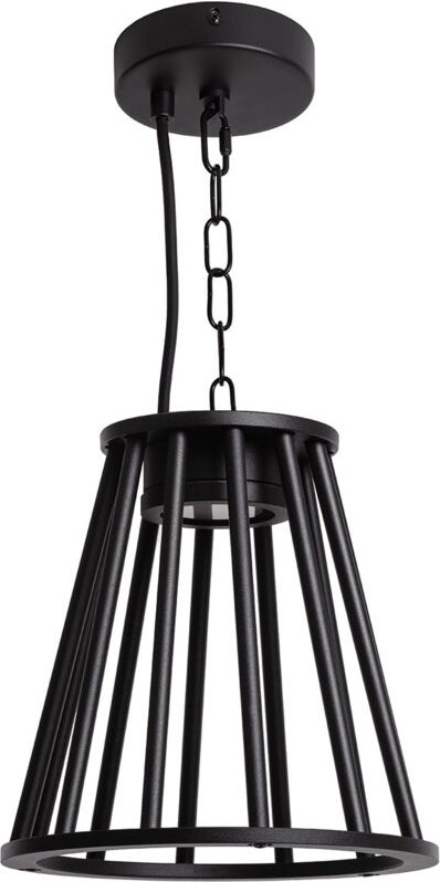 Efectoled - led Pendelleuchte Außen 6W Aluminium Bradda Schwarz