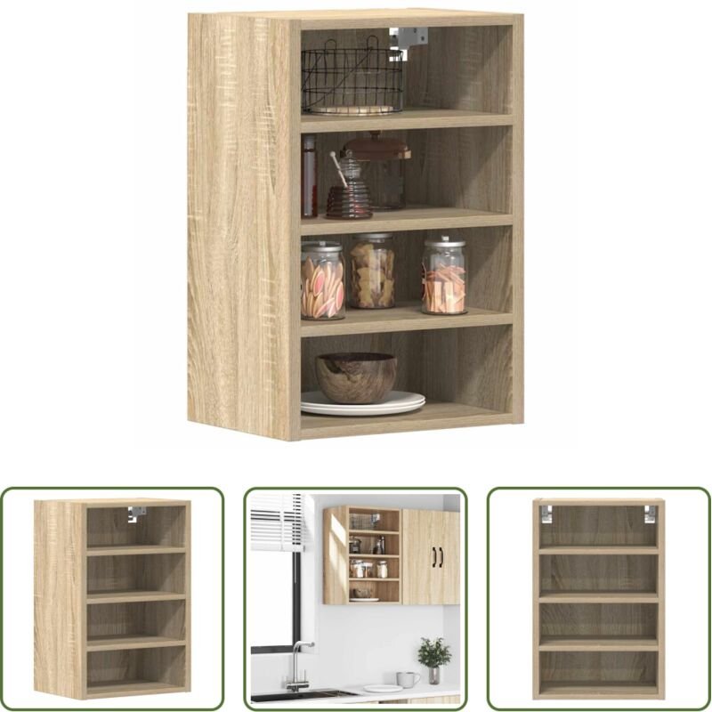 Holzwerkstoff - Hängeschrank Riga Sonoma-Eiche 40x29,5x60 cm Holzwerkstoff