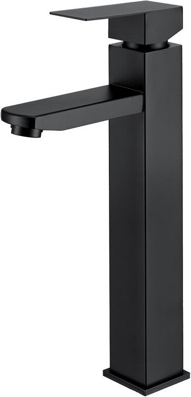 Ubeegol - Wasserhahn Bad Schwarz Hoch Waschtischarmatur Mischbatterie Armatur Badezimmer Einhebelmischer Waschbeckenarma...