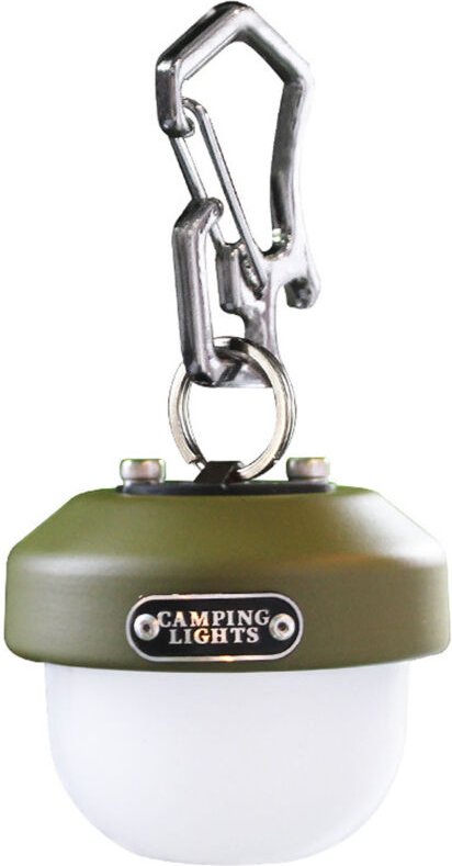 Wasserdichte Campinglampe mit einstellbarer Helligkeit, USB-aufladbar, niedliche kleine Lampe mit Haken, militärgrünes T...