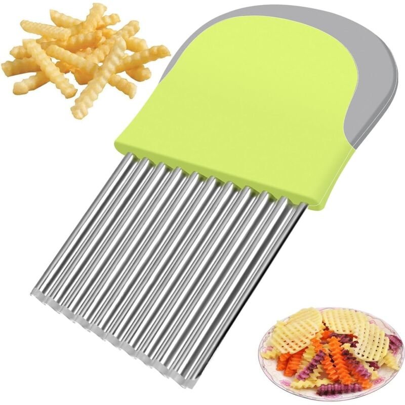 Kartoffelschneider aus Edelstahl – Multifunktionaler Gemüseschneider für Pommes frites, Salate und andere kulinarische Z...