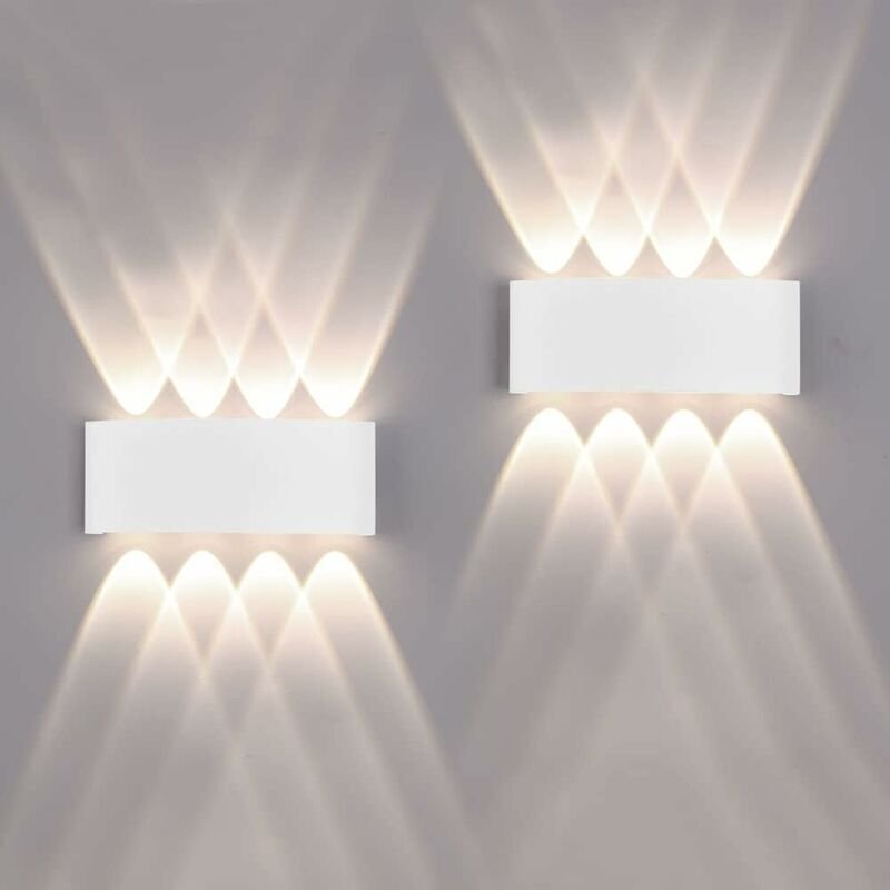 Thumbnail - Stücke 12W 1200LM Außen-/Innen-LED-Wandleuchte IP65 wasserdicht nach oben und unten Moderne Aluminium-Wandlampen mit nac...