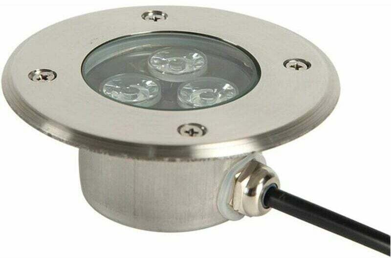 LED-Einbaustrahler für Außenterrasse, sehr dünner 3-W-LED-Einbaustrahler für den Außenbereich, IP68, wasserdicht, Edelst...