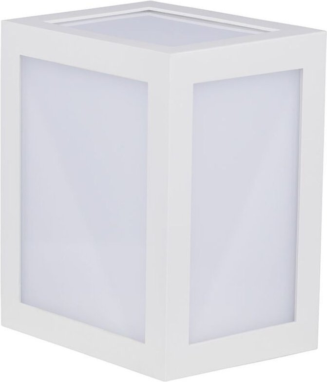 12W quadratische LED-Laternen-Wandleuchte, Warmweiß, IP65 - V-tac