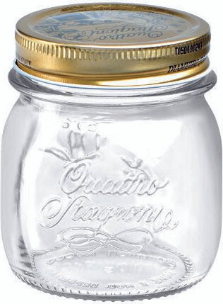 Bormioli Rocco - Quattro Stagioni Einmachgläser 250 ml mit Deckel 12 Gläser