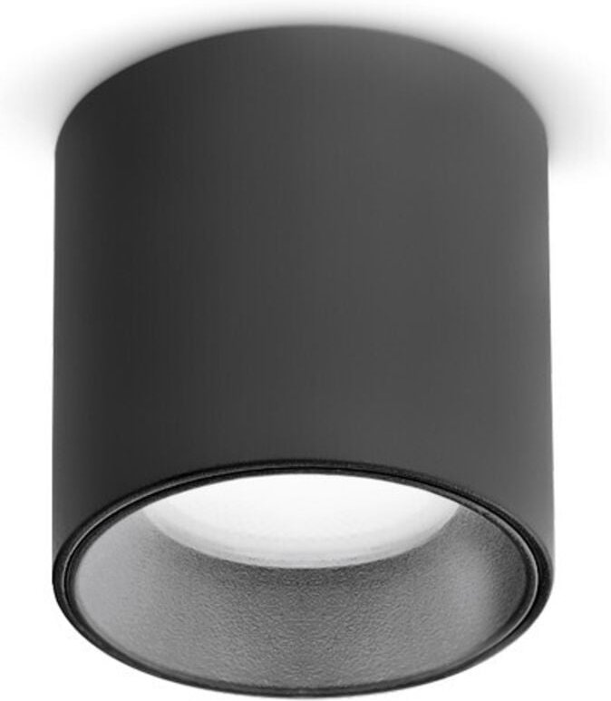 Dot led Aufbau-Downlight schwarz, 3000K, nicht dimmbar - Ideal Lux