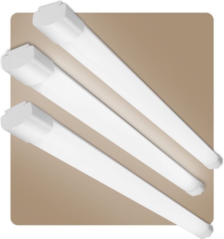 Oraymin - Deckenleuchte Außen-Deckenlampte led Feuchtraumleuchte 120cm 3PCS