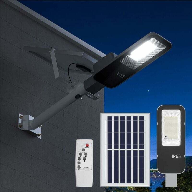LaBlanc – 100 W Solar-Straßenlaterne für den Außenbereich mit Fernbedienung, 289 LEDs, 10.000 mAh, Solar-LED-Flutlicht, ...