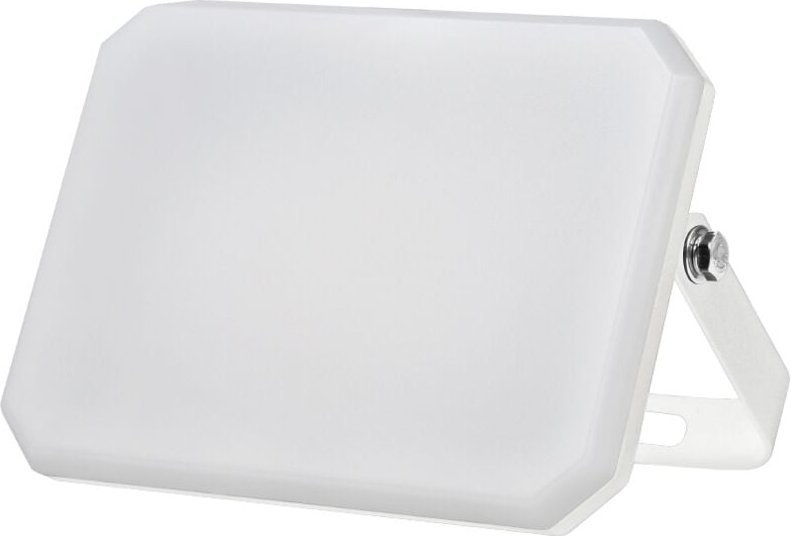 Alcapower - Weißer LED-Projektor Außenstrahler 230V 20W 4000K Abdeckung milchig 2000lm 112x80x25,5 mm
