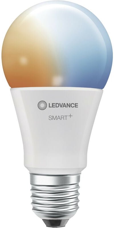 Ledvance - Smarte LED-Lampe mit WiFi Technologie, Sockel E27, Dimmbar, Lichtfarbe änderbar (2700-6500K), ersetzt Glühlam...