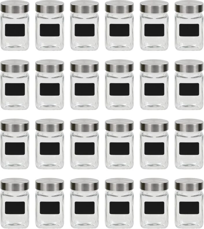 Vorratsgläser mit Aufkleber 24 Stk. 300 ml Vidaxl