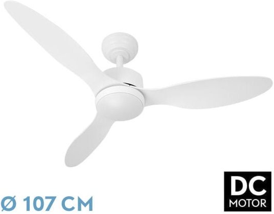 Lüfter dc serpa 24w white 3aspas 6aspas 6vel 107d 2424 lm 3000-4000-6500k remote+dimmer+timer+timer+memory