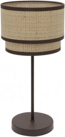 Fabrilamp - Roque braune hohe Tischleuchte mit Lampenschirm