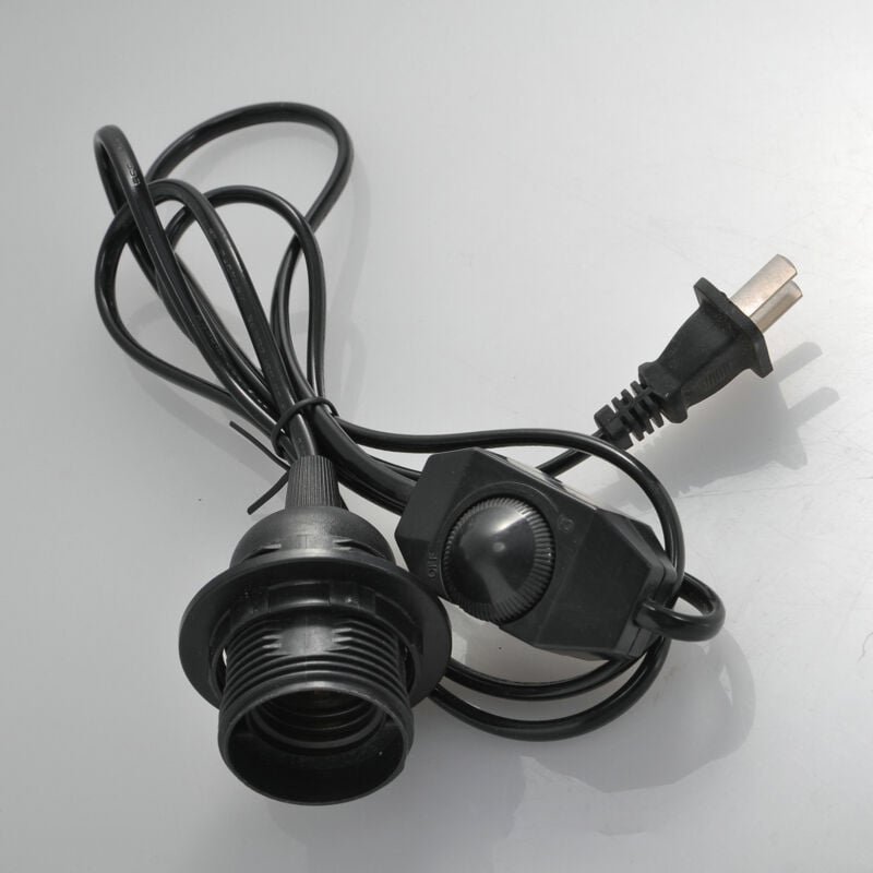 Ahlsen - Stück Lampenfassung für E27-Glühbirne, E27-Fassung mit Schalter, E27-Pendelleuchtenhalter, mit Gewindering und ...