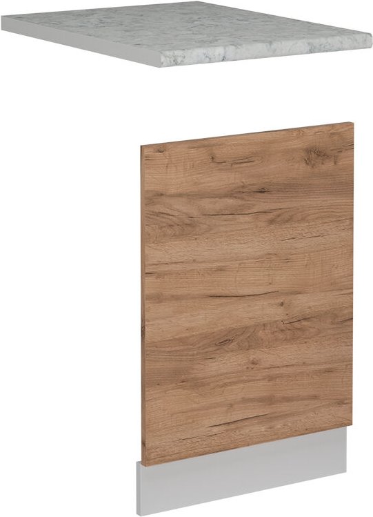 Vicco - Frontblende R-Line, Goldkraft Eiche, 45 cm ap Marmor