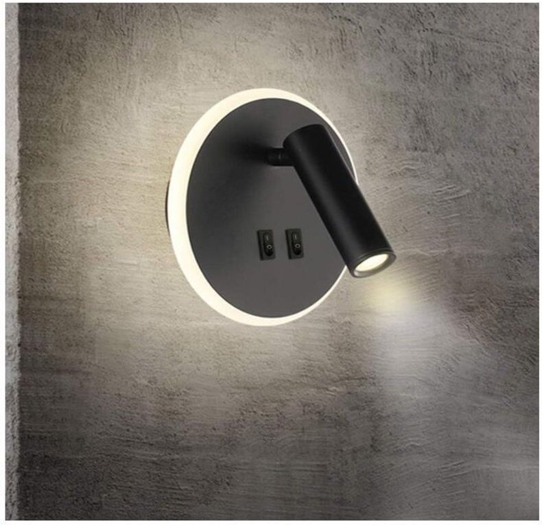 LED-Nachttischlampen, Wandleuchten für Hotels, Wandlampen fürs Bett, Wandlampen für den Flur mit Schalter – Neutralweiß,...