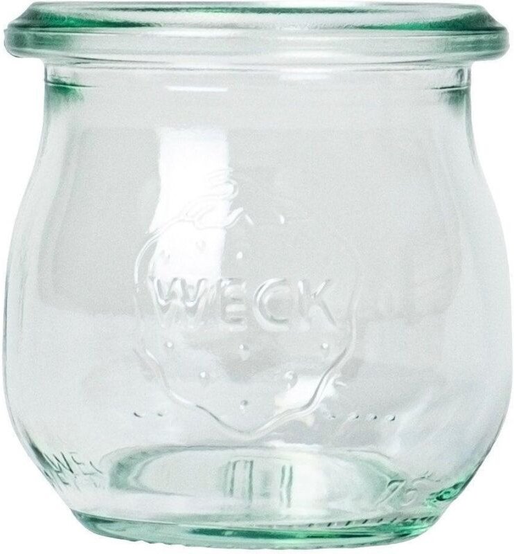 Weck Eleganter Transparentes Glasgefäß 75 ml