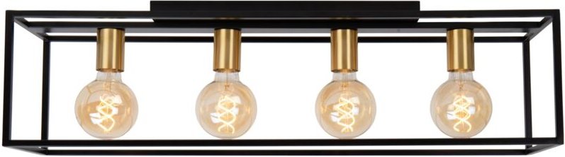 Lucide RUBEN - Deckenleuchte - 4xE27 - Schwarz