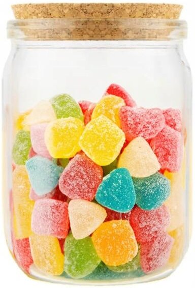 Glasgefäß mit Korken, 500 ml, Lebensmittelbehälter