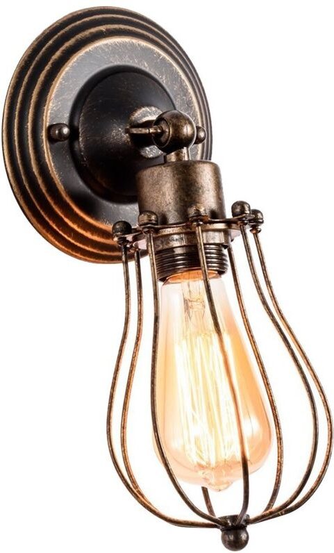 Hängeleuchte Industrielle Wandleuchter Vintage Beleuchtung Verstellbare Wandlampe Rustikaler Draht Metall Käfig Wandleuc...