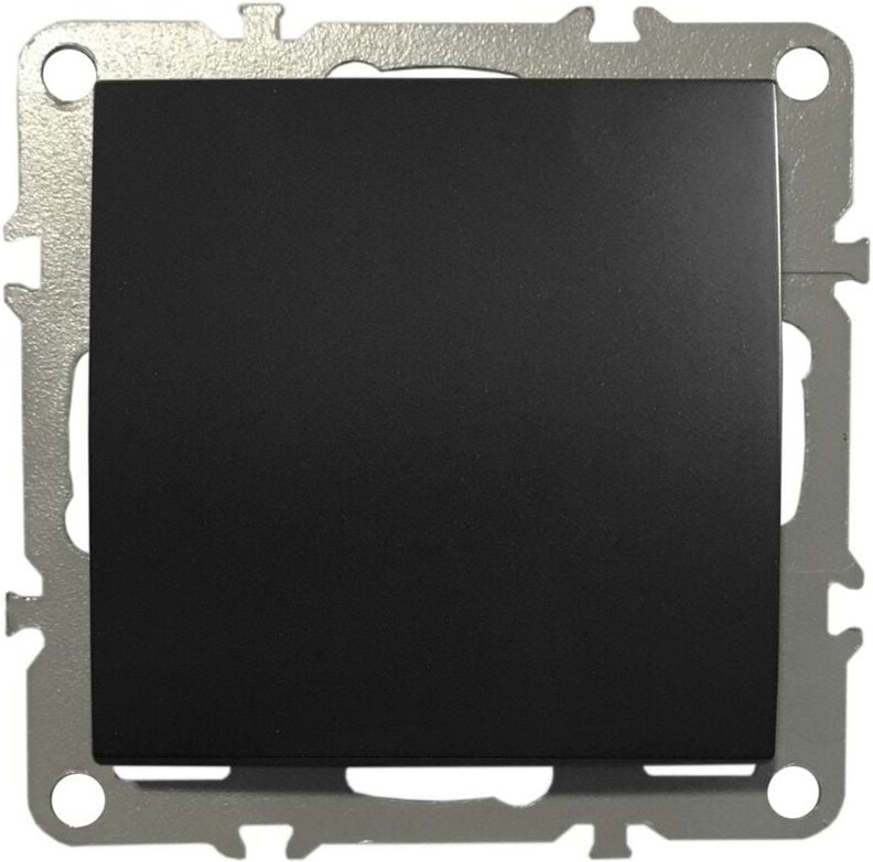 Adelid - Schalter Ein-/Ausschalter Lichtschalter Unterputz 220-250V 10A Schwarz Matt